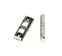 Gâche tringle double en applique pour PVC dimensions 81x17x8mm - - E-19509-00-0-1