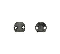 Ferco Gâche tringle simple à entailler 25 mm Zamak pour menuiserie bois Noir 0-0319A-00-0-1