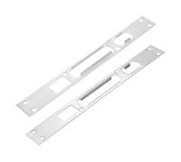 Gâches de sécurité for portes en acier inoxydable | Argent 26x3x0.8cm 2 pièces for le renforcement du cadre de porte de maison
