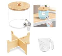 Gachiwar Distributeur de détergent à lessive de 2,5L avec Robinet, Bouteille de Rangement d'adoucissant, récipient de Stockage de Liquide de Lavage, bocaux à Linge avec Couvercle