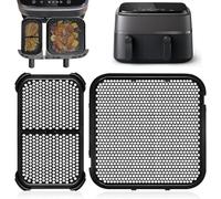 Gachiwar Lot de 2 moules en silicone anti-éclaboussures Airfryer Philips Airfryer Accessoires pour Philips Steam Airfryer 3000/5000 Series Dual Basket(6 L/3 L)