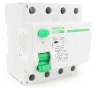 Gacia Disjoncteur 80 A 10 kA 100 mA 4 P AC - Interrupteur Fi - Interrupteur différentiel - Protection électrique 4 pôles