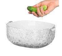 Gacqpli Bol de Lavage à Fruits | Panier Double Couche Multifonctionnel | Passoires et Égouttoirs de Cuisine - Pour Nettoyage Cuisine Préparation Maison Pique-nique Camping Frigo Salade Fraise Pastèque