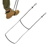 Gacqpli Échelle de Corde - 1.5 Mètre Type Deux Marches Cordes Escalade | Boucles Ajustables Chaîne Marguerite Sangle Tissée Main | pour Chasse Parcours Obstacle Camping Entrainement Enfant
