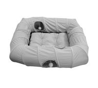 Gacqpli Ensemble lit et Tunnel pour Chat et - Grotte rectangulaire pour Chat avec 4 entrées,Tunnel Jouet pour d'intérieur | pour la Chambre intérieure, Le Salon saisonnier, Le Balcon, l'Appartement,