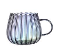Gacqpli Mug Transparent citrouilles Avec Anse, Gobelet En Verre citrouilles D'automne De 400 Ml, Mug Fantaisie Pour Thé, Boissons, Thanksgiving, Halloween