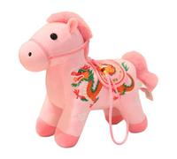 Gacqpli Peluche Année du Cheval 2026, Peluche Cheval Porte Bonheur, Peluches Mascotte Auspicieuse Nouvel an Chinois, Idéale pour Un Anniversaire, Noël, Une Fête, La Décoration Intérieure