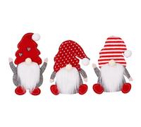 Gacqpli Porte-argenterie Gnomes Mignons, 3X Porte-ustensiles De Noël, Sac Porte-cuillère Et Fourchette Réutilisable Décoratif, pour Dîner, Restaurant