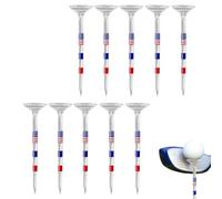 Gacqpli Tees de Golf Longs, Tees de Golf incassables | Tee-Shirt de Golf Stable | Réduit la Friction et la Rotation latérale, Tees de Golf Rouges, Blancs et Bleus, Accessoires de Golf pour Hommes,