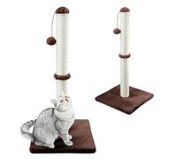 Gaczoo - Arbre à Chat - Jouet - Griffoir pour Chat avec Balle - Tour en Sisal, 72 cm de Hauteur, Base 40x40 cm - pour l’Entretien des Griffes, Le Jeu & la Réduction du Stress - Brun