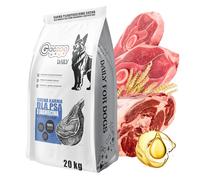 Gaczoo - Croquettes pour Chiens - Agneau - pour Chiens Adultes et Seniors, Races Moyennes et Grandes - avec céréales, Viande sèche et vitamines - 20kg