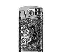 GADATOP Briquet électrique Plasma Coupe-vent Rechargeable USB Style Rétro Moderne Noir