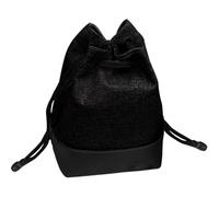 GADAW Sac de rangement pour appareil photo avec cordon de serrage, sac à bandoulière portable pour photographes en voyage, Trompette noire.