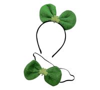 GADAW StPatricks Bandeau Cravate sur le thème des vacances pour adultes et enfants de tous âges Antidérapant Trèfle Bandeau Trèfle Serre-tête pour festival