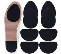 GADEBAO Lot de 8 coussinets antidérapants pour chaussures - En silicone épais - Auto-adhésif - Noir - 2 formes