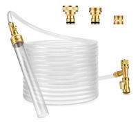 GADFISH Nettoyeur Gravier Aquarium, Rapide Aquarium Changeur l'eau avec Tuyau en PVC de 15m, Nettoyeur de Gravier à Siphon pour Aquarium