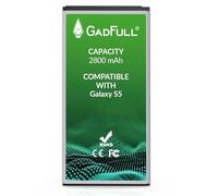 GadFull Batterie Compatible avec Samsung Galaxy S5 | 2025 Date de Production | Correspond à l’EB-BG900BBE EB-BG900 | Lithium-Ionen-Batterie Compatible avec Galaxy S5 SM-G900F