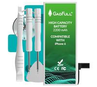 GadFull Batterie Haute capacité Compatible avec iPhone 6 | 2025 Date de Production | Kit d'outillage Manuel et Profi Set de réparation | Batterie de téléphone Portable supplémentaire