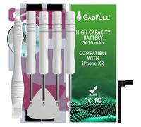 GadFull Batterie Haute capacité Compatible avec iPhone XR | 2025 Date de Production | Kit d'outillage Manuel et Profi Set de réparation | Batterie de téléphone Portable supplémentaire