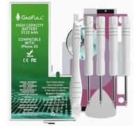 GadFull Batterie Haute capacité Compatible avec iPhone XS | 2025 Date de Production | Kit d'outillage Manuel et Profi Set de réparation | Batterie de téléphone Portable supplémentaire