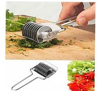 Gadget Chopper oignon en acier inoxydable émincer l'ail Coriandre outil de coupe de cuisson pour la cuisine bonne aide