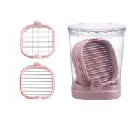 Gadget de cuisine gain de place 2 en 1 coupe-fruits | Ustensile de cuisine multifonction avec 2 fonctions pour trancher et couper les fruits avec récipient de collecte inclus