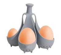 Gadget De Cuisson D'oeufs En Silicone, Cuiseur D'oeufs Œufs Durs En Silicone, Cuit 4/6 Oeufs À La Fois, Support D'oeufs À La Coque, Support De Stockage D'oeufs De Cuisine, Tasses À Oeufs