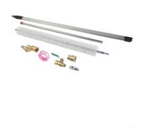 Gadget de nettoyage de radiateur de voiture avec buse en forme d'éventail tige en acier inoxydable 304 (57-60 cm) connecteurs rapides 1/4 4 buses amovibles pour voitures Tru