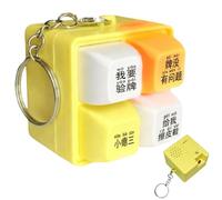 Gadget Fidget pour clavier, breloque clicker LED, mini porte-clés avec effet sonore, jouet portable avec fonction de réponse à la lumière, accessoire de divertissement tactile, sac à dos de voyage