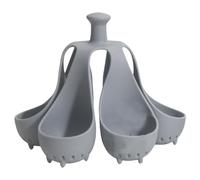 Gadget pour faire bouillir les œufs en silicone, cuit 4 ou 6 œufs à la fois, cuiseur à œufs en silicone, coquetiers en silicone, support pour œufs durs, fait des œufs durs ou mous