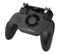 GadgetMonster Contrôleur de Jeu Mobile pour Smartphones avec 2 Boutons de déclenchement, Support pour téléphone Portable, Manette de Jeu avec Ventilateur et Batterie Externe intégrée pour Smartphones