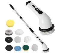 Gadgets de nettoyage à poignée réglable - 1 unité de brosse à récurer électrique rechargeable sans fil | Fourniture de salle de bain haute résistance, pour voiture, cuisine, douche, maison, carrelage,