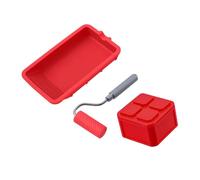 Gadgets distributeurs ergonomiques avec brosse rouleau lisse et plateau en silicone anti-adhésif pour applicateur d'adhésif toxique sans effort