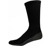 Gadgets Mafia Lot de 10 paires de chaussettes de travail rembourrées pour homme Noir Taille 39-45, noir/gris, 6-11