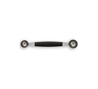 Arcos Gadgets Professionnels - Double Cuillère à Melon en Acier Inoxydable 1" - Manche en Polypropylène Noir - Parfait pour Melons et Plus - Série 7'' - Votre Compagnon de Cuisine Ultime!
