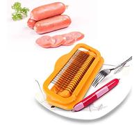 Gadgets pour Hot Dog, Coupe-Banane Multifonctionnel, Coupe-Saucisse pour Hot-Dog, Outil de Cuisine pour Peler Le Jambon et la Banane, 1 Pièce