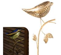 Gadgy Lampadaire extérieur LED Solar Oiseau - 90cm Lampe étanche jardin extérieur - Éclairage solaire balcon pour un éclairage durable - Lampe solaire extérieur