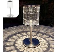 Gadgy Lanterne Solaire Extérieur Style Cristal - Lampe de Table Solaire Jardin & Balcon - Éclairage LED Décoratif Étanche avec Beaux Motifs Lumineux