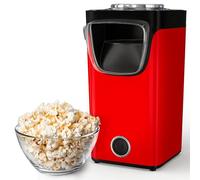 Gadgy Machine à Pop-Corn - Appareil à Pop-Corn - Machine à Pop-Corn à Air Chaud Rapide - Sans Huile, sans Graisse - avec Tasse à Mesurer et Couvercle Supérieur Amovible - Revêtement Rouge Rétro