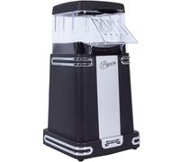 Gadgy Machine à pop-corn à air chaud - Machine à pop-corn rétro - Machine à pop-corn sans huile - Snack sain sans sucre ni huile - Machine à pop-corn noire pour la maison