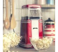 Gadgy Machine à Pop-Corn - Appareil à Pop-Corn - 1200W Machine à Pop-Corn à Air Chaud Rapide - Sans Huile, sans Graisse - avec Tasse à Mesurer et Couvercle Supérieur Amovible - Revêtement Rouge Rétro