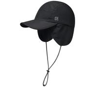 GADIEMKENSD Chapeau d'hiver imperméable pour Hommes Casquette de Baseball avec Oreillettes Corde réfléchissante Chapeau de Trappeur Chaud doublé en Polaire Chapeau Thermique Noir