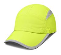 GADIEMKENSD Hats Baseball Cap UPF 50+ Sun Quick Dry Lightweight Breathable Reflective Trucker Hat Outdoor Hiking Fishing Run Golf Sports Dad Mesh Running Hats Ponytail for Women, Fluorescent Green XL