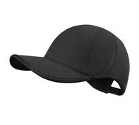 GADIEMKENSD Performance Running Hat for Men Stretchy Dri Fit Baseball Cap with Breathable Vented Mesh Cooling Golf Dad Hat for Hiking Tennis Workout Gym Outdoor Sports Black