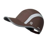 GADIEMKENSD Quick Dry Sports Hat Lightweight Breathable Soft Outdoor Run Cap (Folding Series,Coffee Brown)