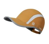 GADIEMKENSD Quick Dry Sports Hat Lightweight Breathable Soft Outdoor Run Cap (Folding Series,Dark Goldenrod)