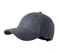 GADIEMKENSD Winter Baseball Caps Wool Dad Hat Warm Trucker Hats Work Cap Workout Thick for Mens Womens Clothing Sport Novelty The Dem en Apparel Fabric Men Woolen Unstructured, Deep Gray L