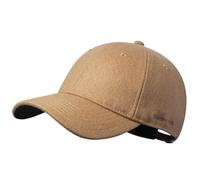 GADIEMKENSD Winter Baseball Caps Wool Dad Hat Warm Trucker Hats Work Cap Workout Thick for Mens Womens Clothing Sport Novelty The Dem en Apparel Fabric Men Woolen Unstructured, Khaki L
