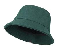 GADIEMKENSD Winter Bucket Hat Premium Wool Packable Plain Colors Warm Soft Felt Wool Bucket Hats for Women Men Unisex Casual Outdoor Hiking Fisherman Cap Dark Green L