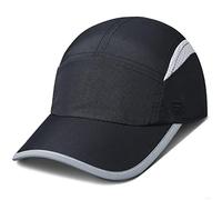 GADIEMKENSD Womens Hats Baseball Cap UPF 50+ Sun Quick Dry Lightweight Breathable Reflective Trucker Hat Outdoor Hiking Fishing Run Golf Sports A Dad Mesh Hats Running Hat Ponytail for Women Black M/L